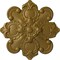 Ekena Millwork Katheryn Ceiling Medallion, Hand-Painted Gold, 18 1/8"OD x 1 1/4"P CM18KAGLS - alternate 1